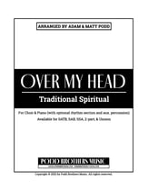 Over My Head SATB choral sheet music cover